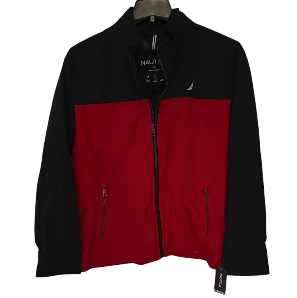 Nautica Red and Navy Windbreaker